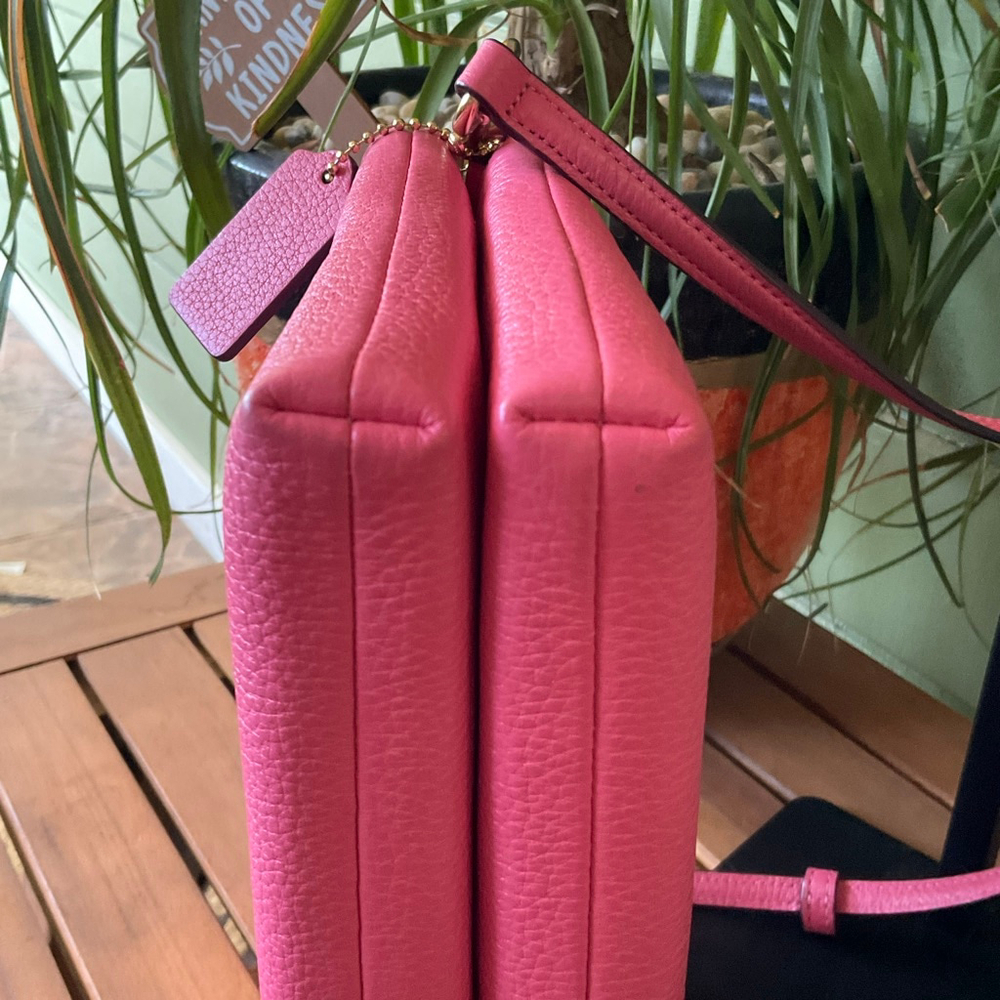 Coach Lyla Crossbody Bag, Pink/Gold, EUC - Picture 8 of 9